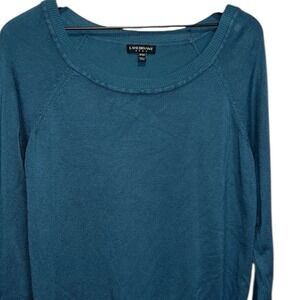 Lane Bryant Teal Split Hem Pullover Sweater Plus Size 18/20